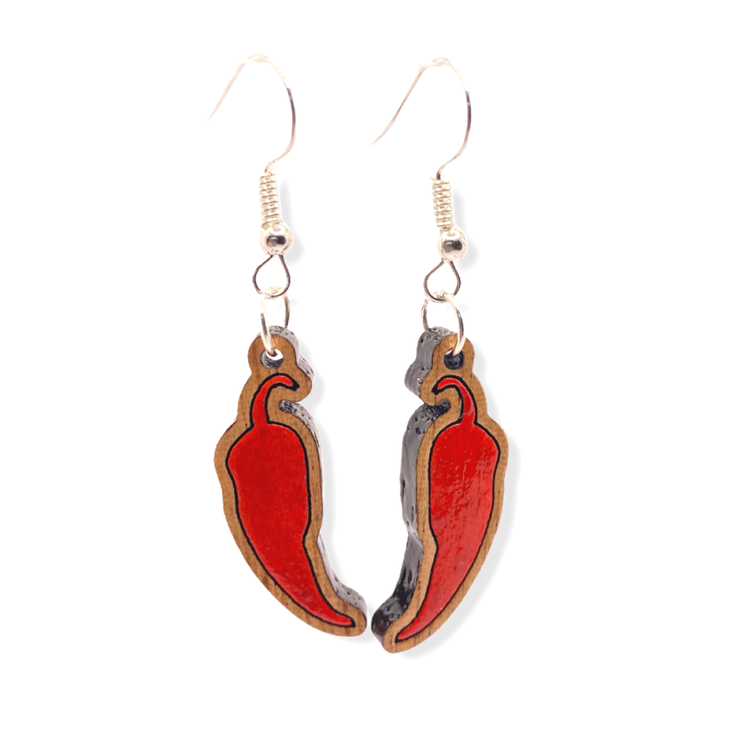 Chili sales pepper earrings