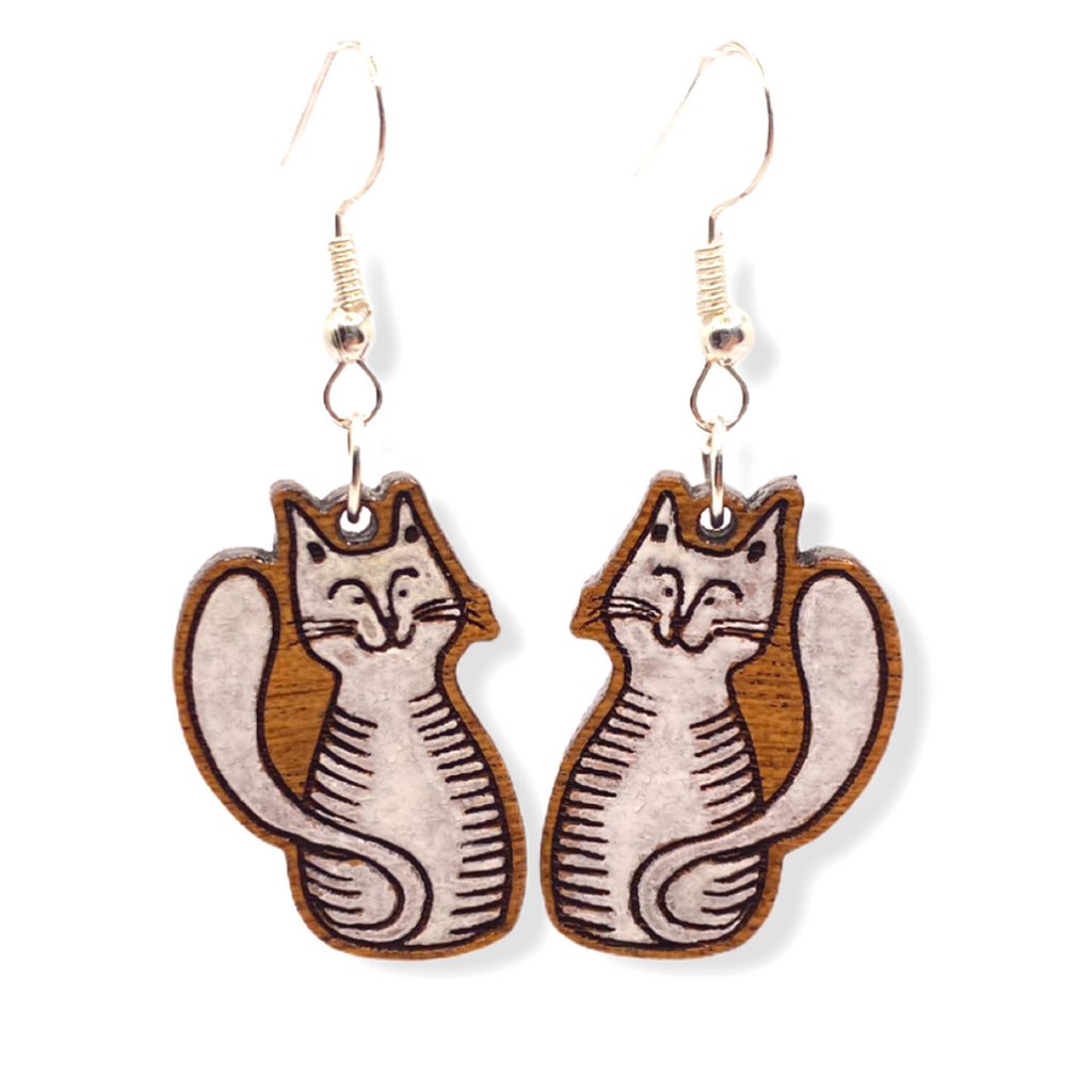 Ds SUBLIMATION Blanks CAT Earrings Cute Earrings Dangle Earrings Jewelry  Fun Earrings Cat Mom Kitty Cat Lover Cat Gifts Wholesale Unisub Mdf 