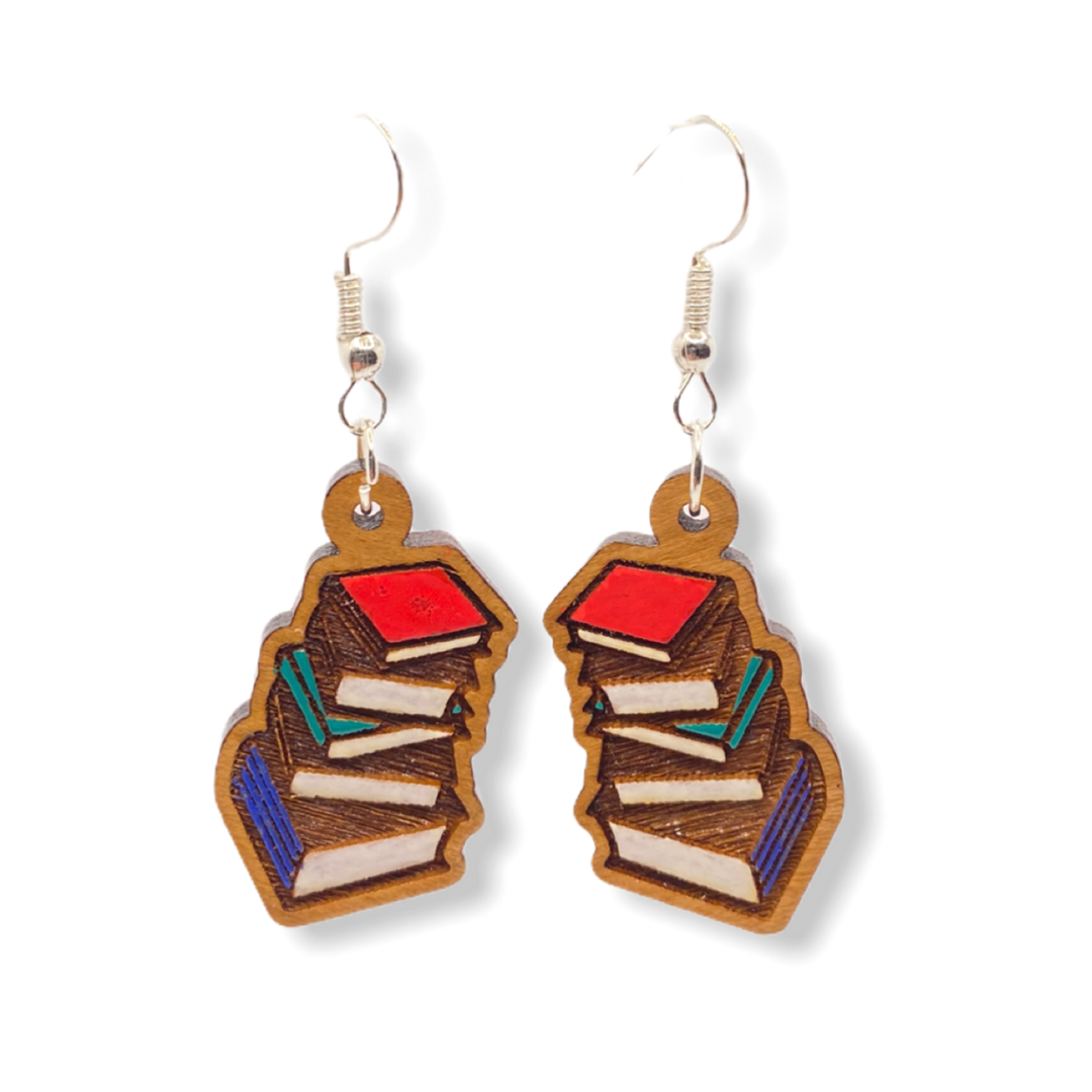 Book Earrings